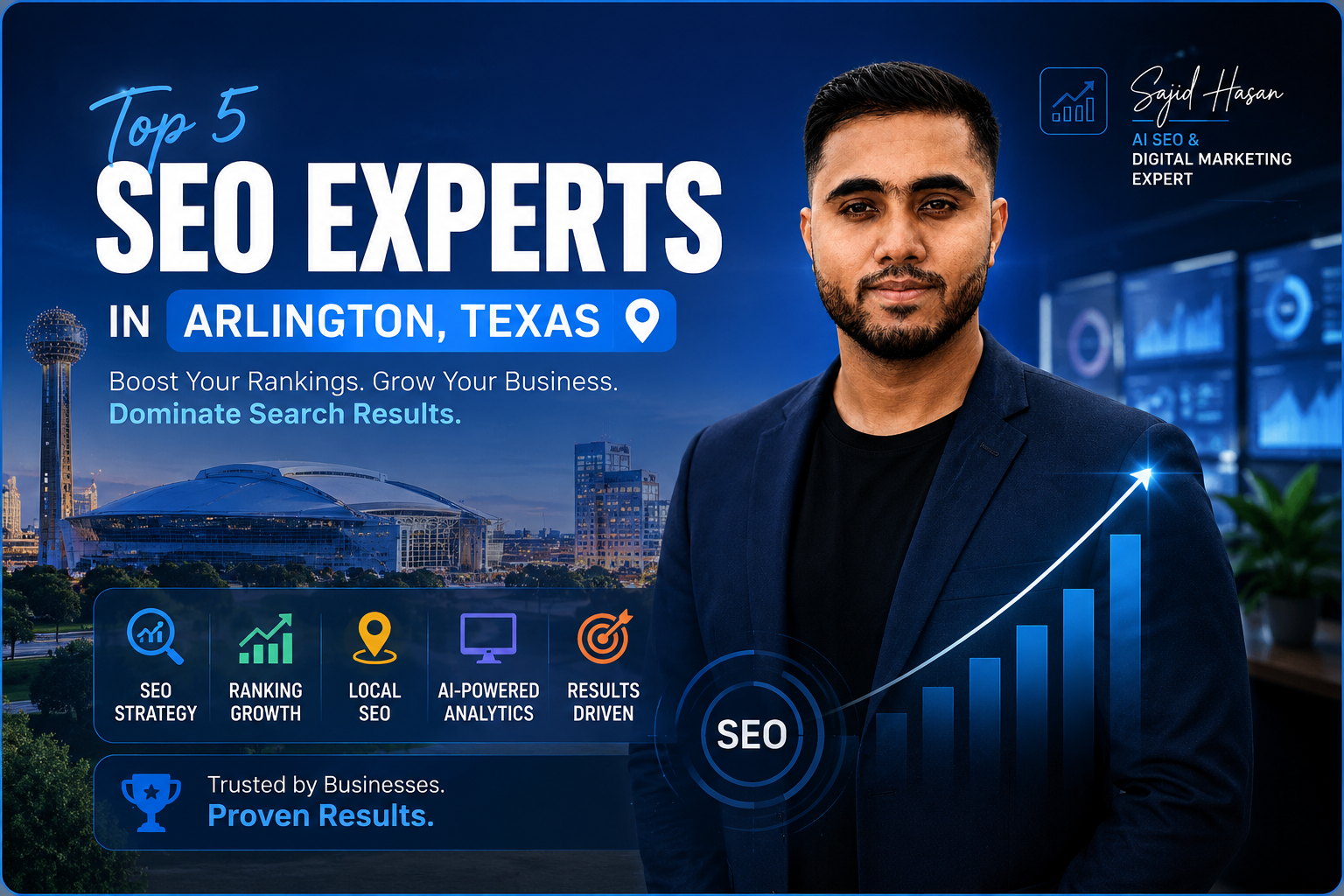 Top 5 SEO Experts in Arlington, Texas 2026 | Shawon Kumar