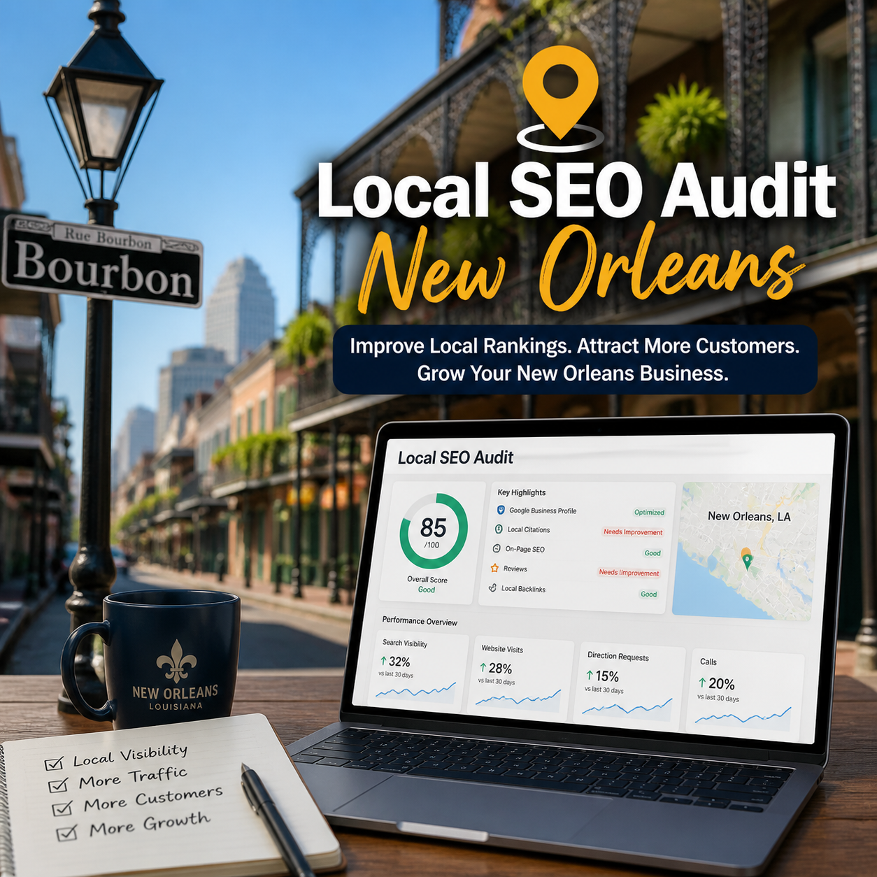 Local SEO Audit New Orleans Guide | Shawon Kumar Diptao
