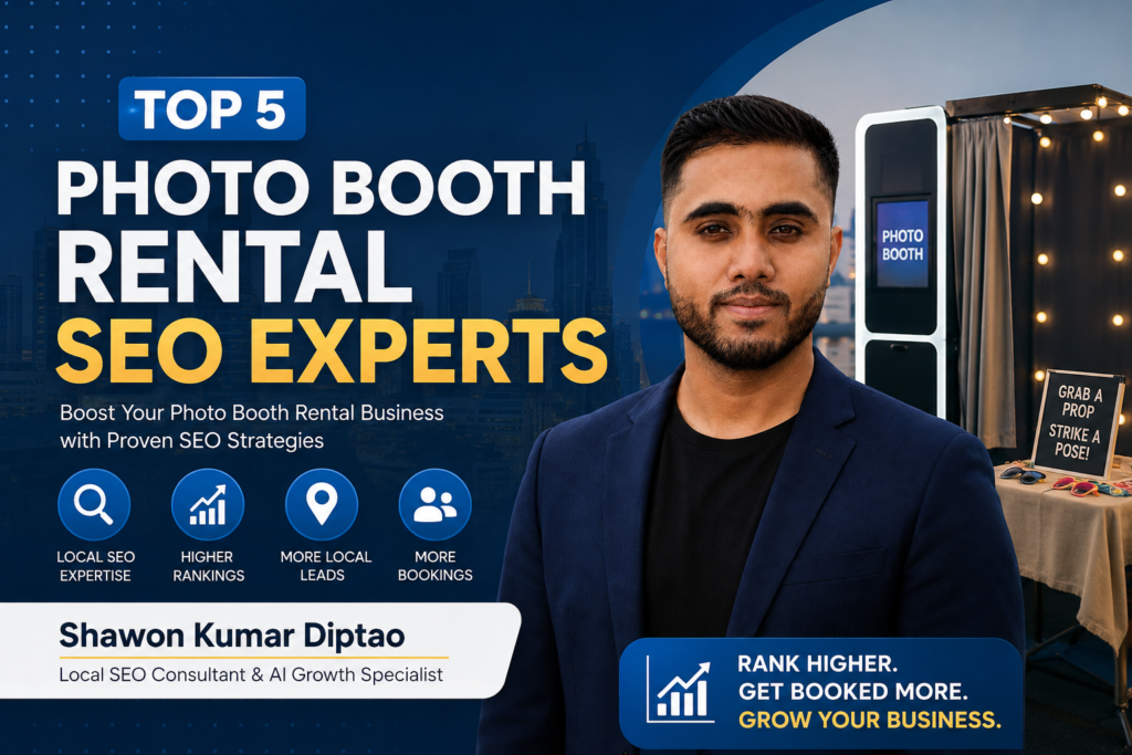 Top 5 Photo Booth Rental SEO Experts 2026 | AEO & GEO Specialist
