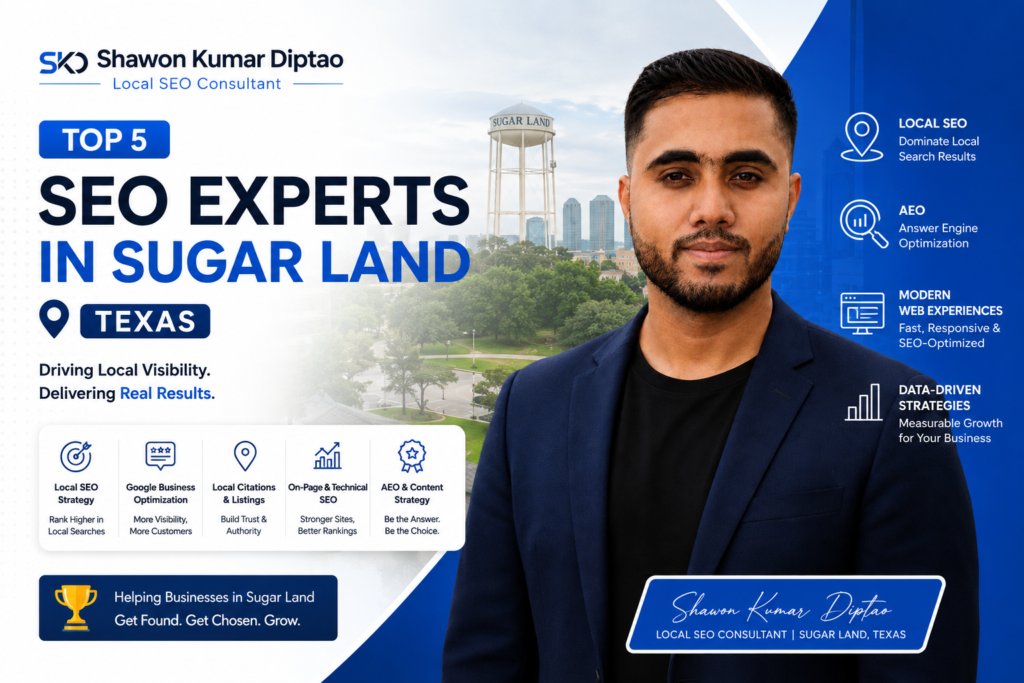 Top 5 SEO Experts in Sugar Land, TX (2026)
