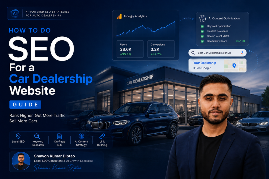 How to Do SEO for a Car Dealership Website Guide | Shawon Kumar