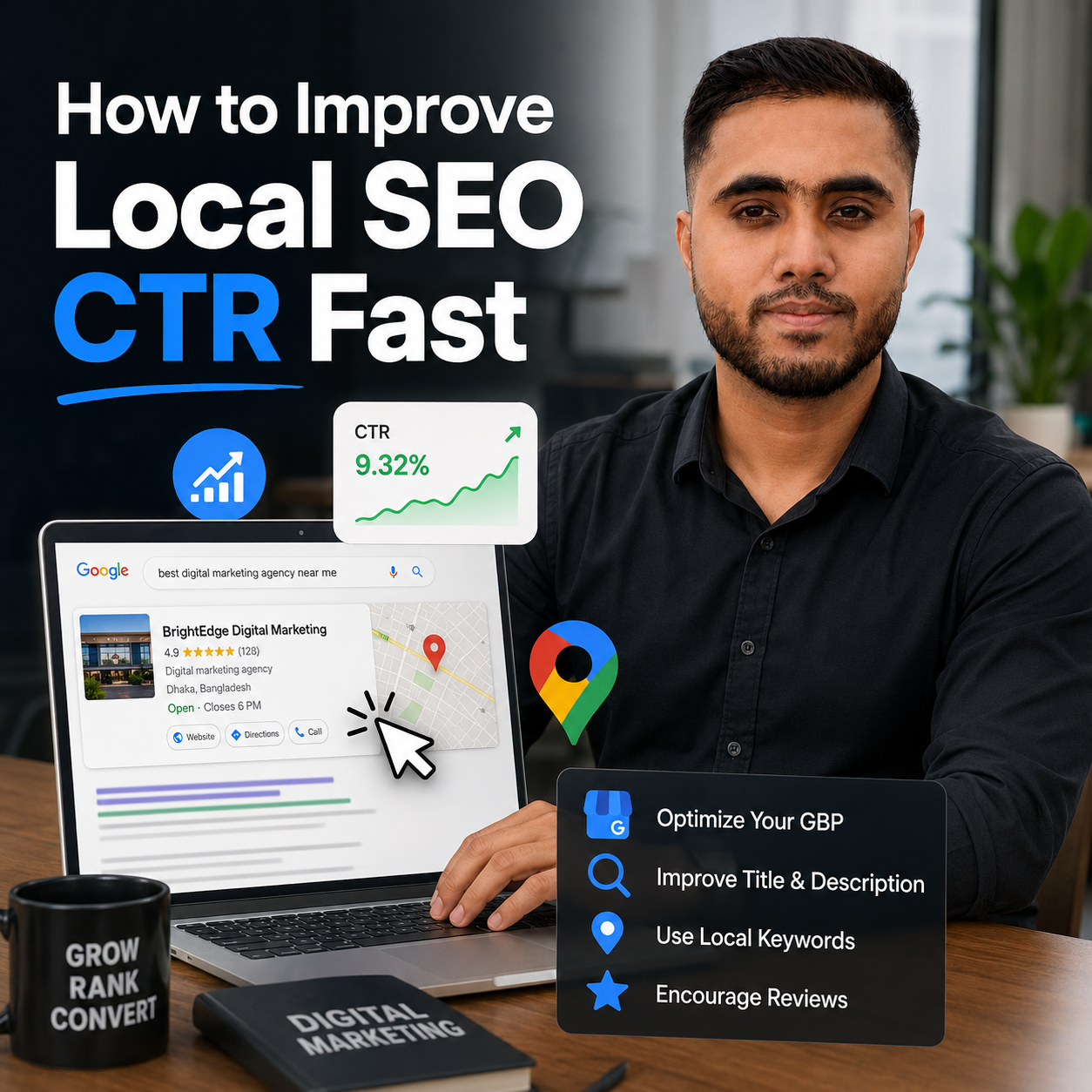 How to Improve Local SEO CTR Fast | Shawon Kumar Diptao