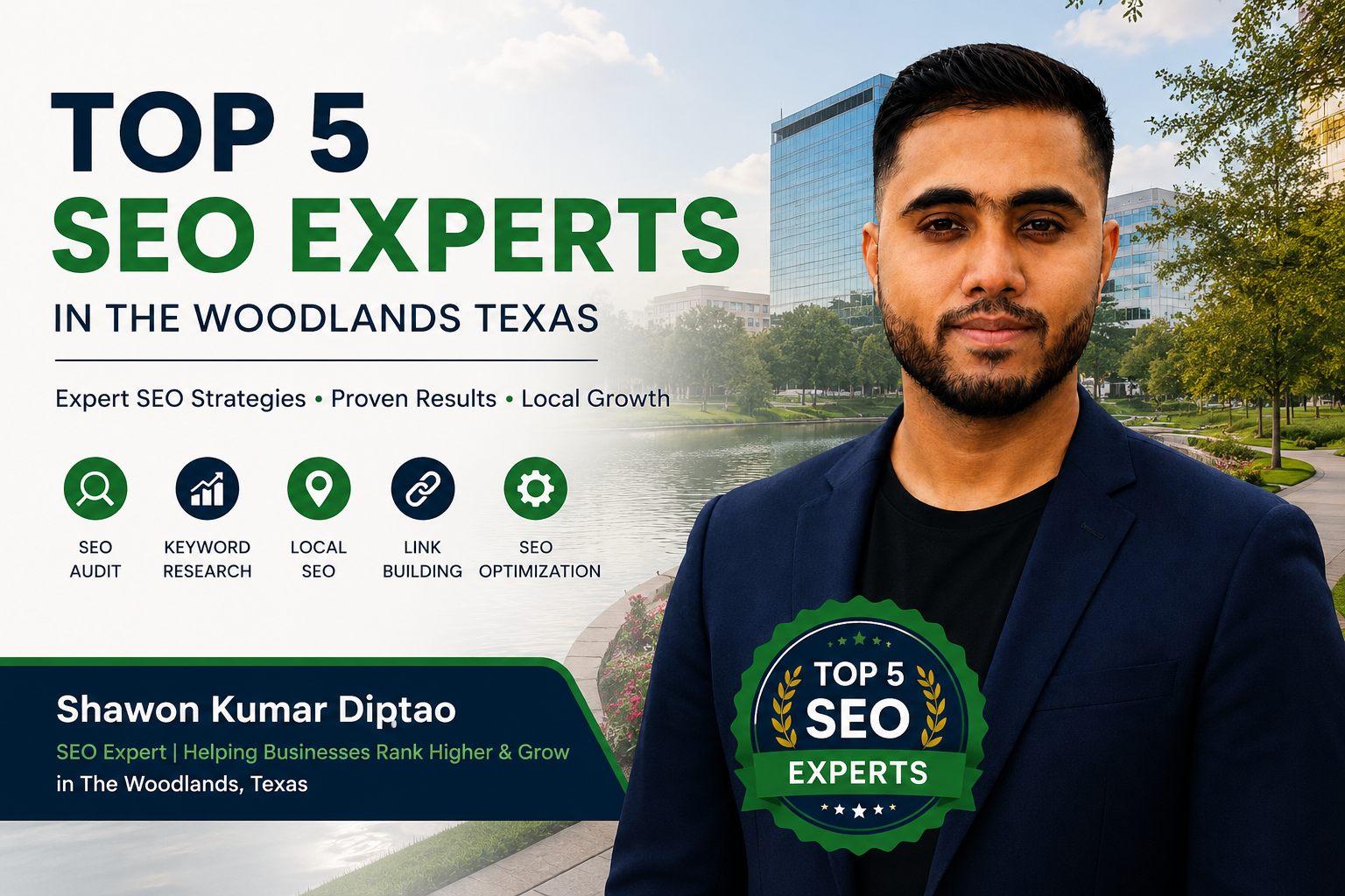 Top 5 SEO Experts in The Woodlands Texas