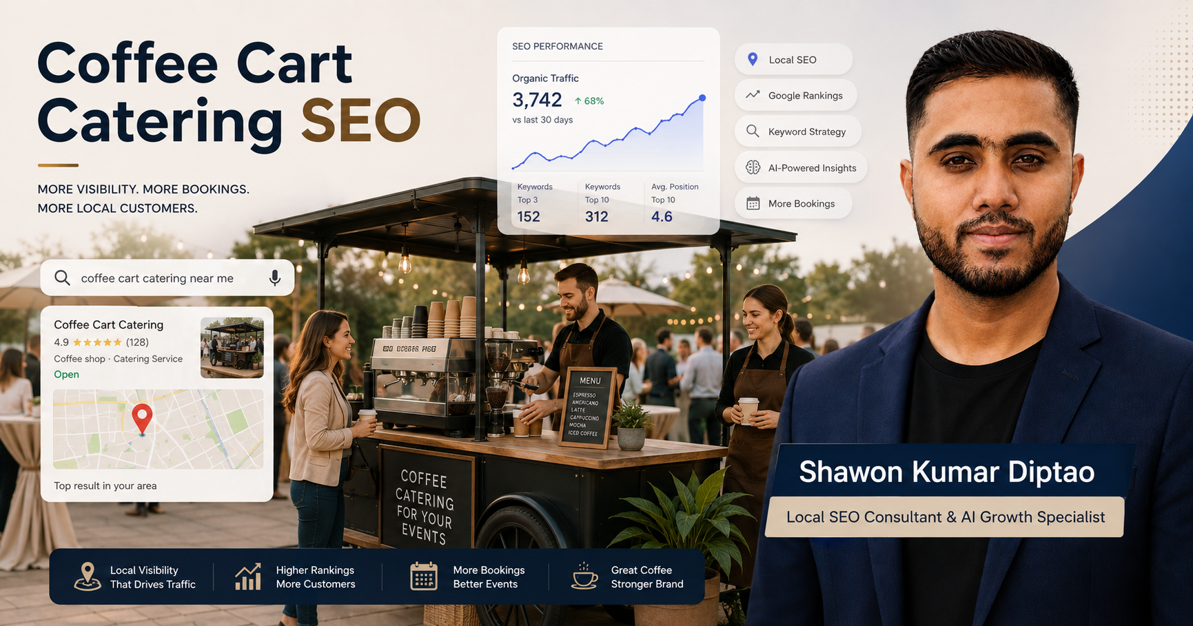 Coffee Cart Catering SEO: Book More Local Events